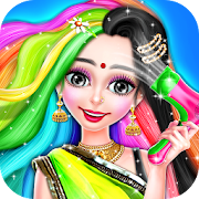 Indian Girl Hair Designer DIY Salon  Icon