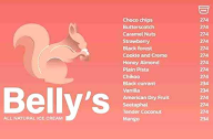 Belly's menu 1