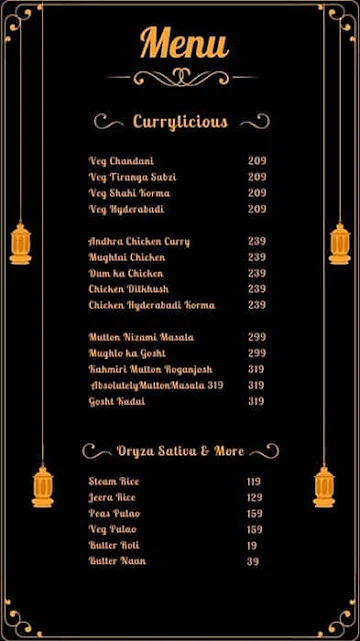 Absolute biryani menu 