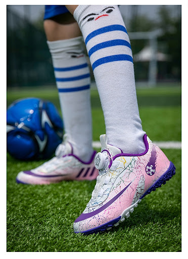 Title 18, Girls Professional Soccer Shoes with Rotating B...