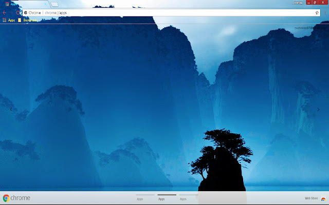 Blue Nature Scenic chrome extension