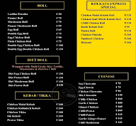 Kolkata Express menu 1