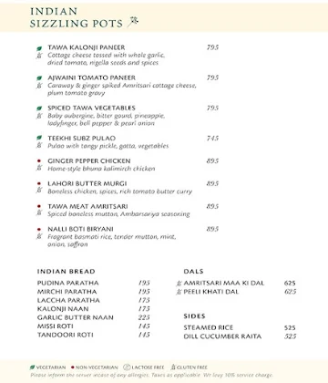 FIO Cookhouse and Bar menu 