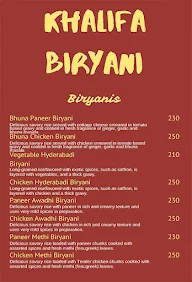 Khalifa Biryani menu 3