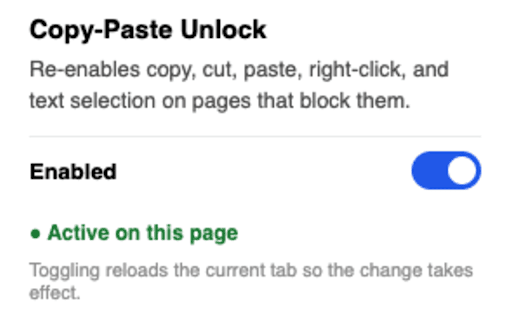 Copy-Paste Unlock screenshot 1
