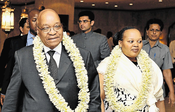 Former President Jacob Zuma and Nompumelelo Ntuli-Zuma on a visit to India in 2010. File photo.