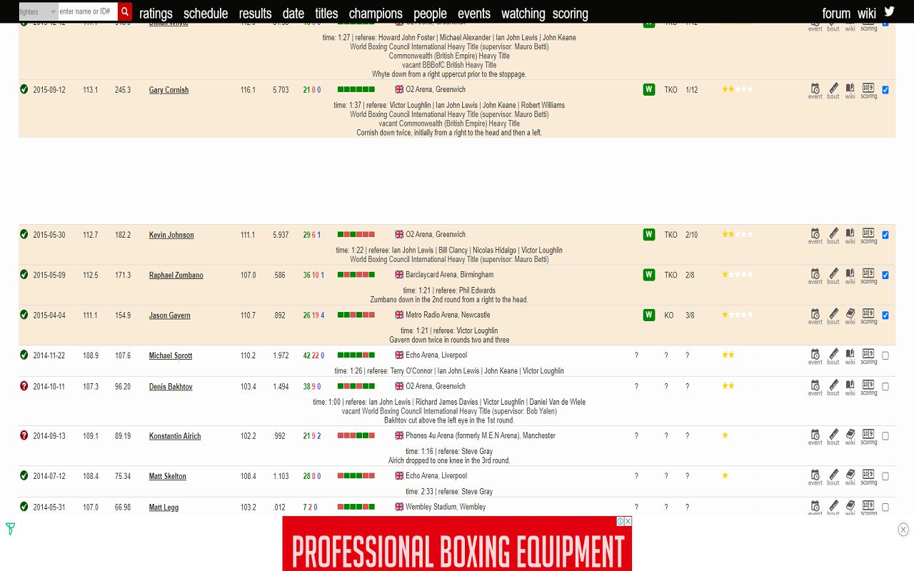 BoxRec Watch Preview image 0