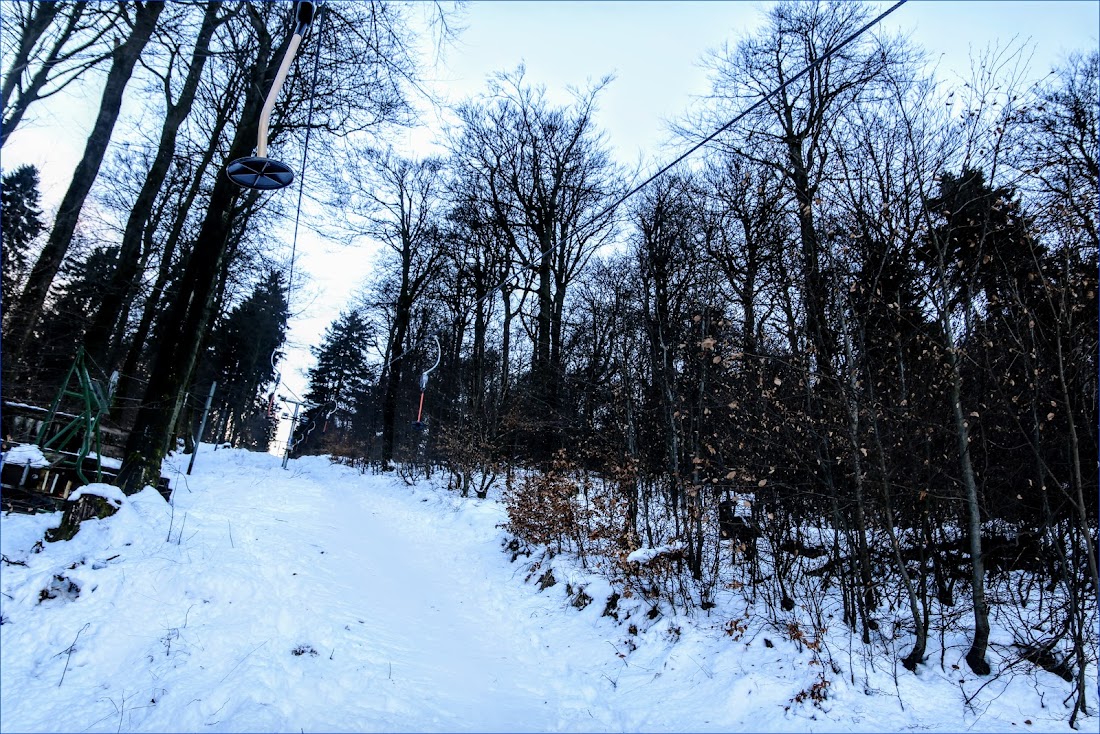 Тюрингенский лес (Thüringer Wald) и Айзенах в январе 2022.