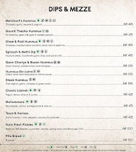 Mister Merchant’s menu 1