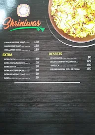 Shriniwas Veg menu 3