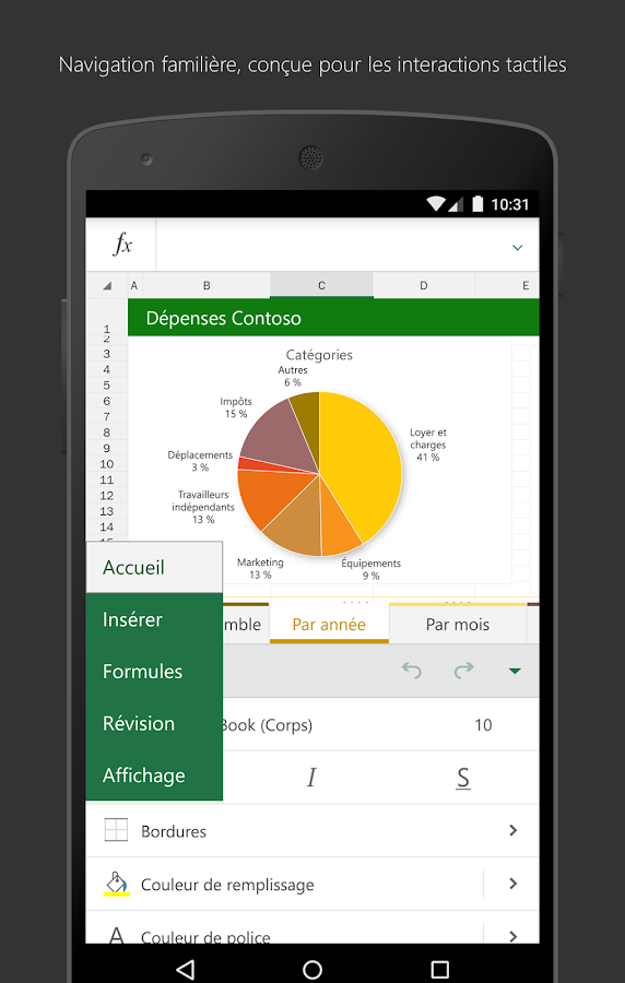 Microsoft Excel – Applications Android sur Google Play