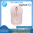 Chuột Không Dây Silent Logitech M240 [Hồng] (Bluetooth + Wireless Logi Bolt) - Hàng Chính Hãng Digiworld Phân Phối