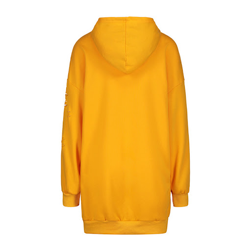 Title 3, Long Sleeve Hollow Hole Pure Color Hooded Pullo...