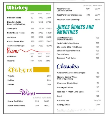 The Hub - Hotel Ibis menu 