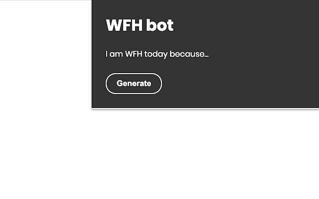 WFH Bot chrome extension