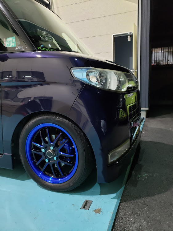 タントカスタムのタント好きすぎ・タント可愛すぎ・タイヤ交換・レイズ57ultimateに関するカスタム事例の投稿画像6枚目