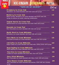 Vadilal Ice Cream menu 1