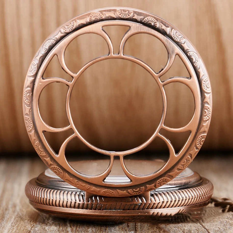 Montre de poche mécanique automatique Squelette Tournesol. Élégance et précision au poignet. Un cadeau idéal pour les amateurs d'horlogerie.