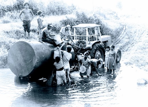 Berndt Koberstein war in Wiwili als Bauleiter am Bau einer Trinkwasserleitung beteiligt. In weiten Teilen des Landes musste Wasser noch im Tankwagen transportiert werden.