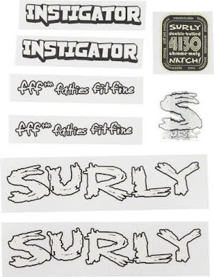 Surly Instigator 2.0 Frame Decal Set with Headbadge alternate image 0