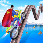 Cover Image of ダウンロード Superhero Tricky Bike Stunt Rider 1.1 APK