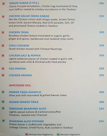 Cafe Madhuban menu 