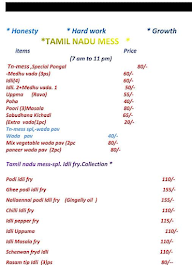 Tamil Nadu Mess menu 6