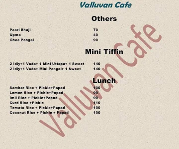 Ramji Cafe menu 