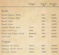 The Stables - Peninsula Redpine menu 3