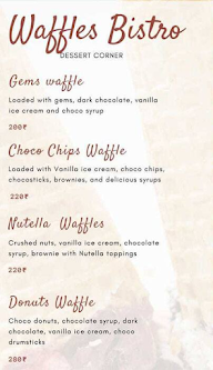 Waffles Bistro menu 1