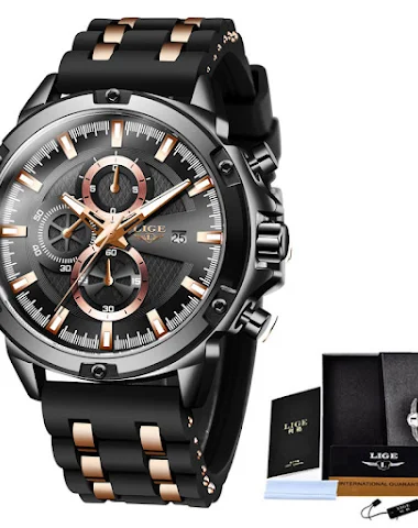 Quartz Men's Watch Silicone Strap S - 2