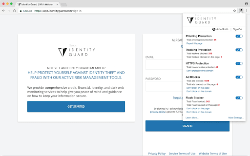 Identity Guard Safe Browsing
