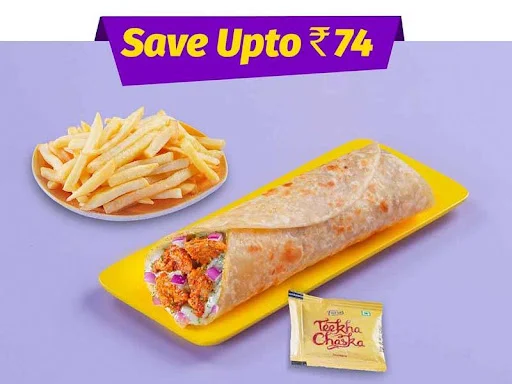 Veg Classic Wrap & Fries Meal At 199