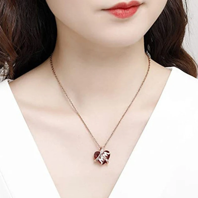 Title 3, Pingente Cristal Vermelho Amor Novo Estilo MM U...
