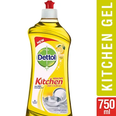 Dettol Kitchen Dish And Slab Gel Lemon Fresh - 750 ml