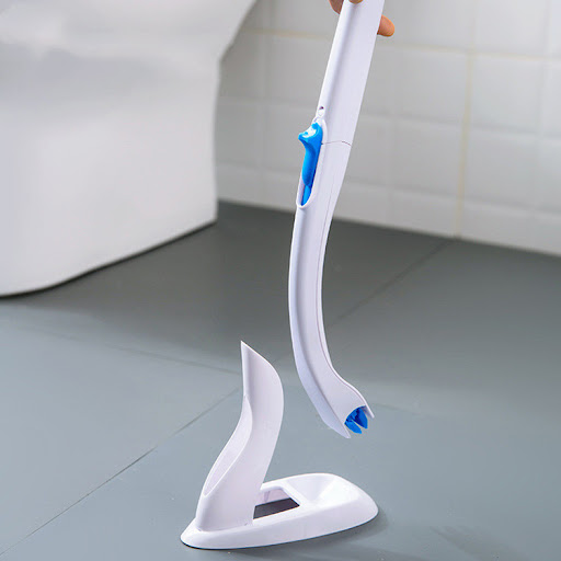 Title 2, Household toilet with integrated cleaning brush...