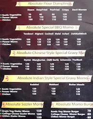 Absolute Momo Cafe menu 1