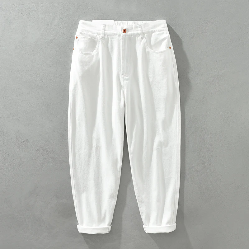 Pantaloni Uomo Casual Dritti Retro Cargo Vita Elastica Ampi Trendy Comodi Perfetti per l'Uso Quotidiano Stile Svasato