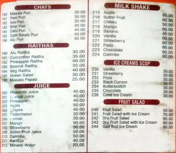 New Udupi Grand menu 