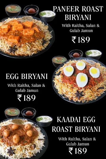 Jus Biryani menu 