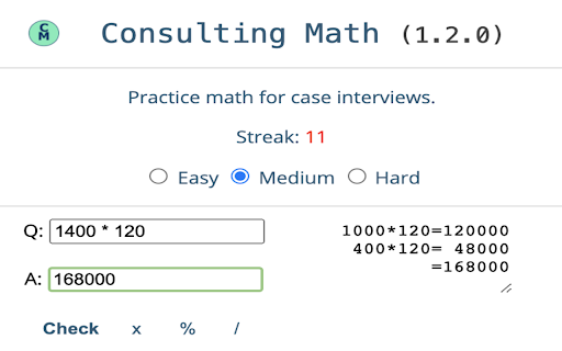 Consulting Math