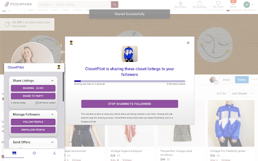 Poshmark Bot - ClosetPilot | Make More Sales