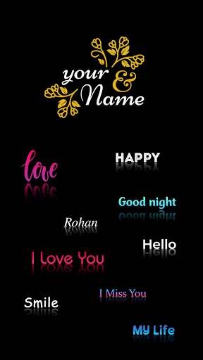 Name Shadow Art Wallpaper : Name Art Photo Editor