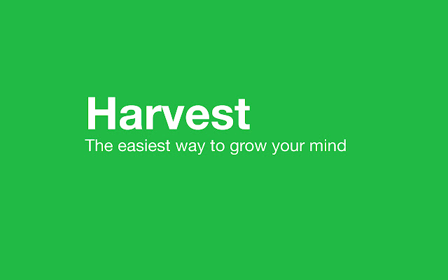 Harvest: Take Notes and Learn Passively