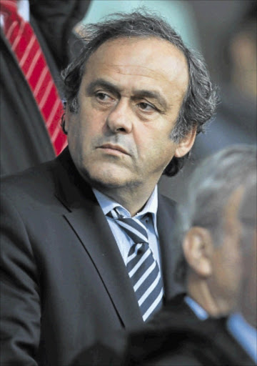 ENVIOUS EYE: Uefa chief Michel Mancini