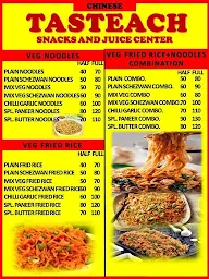 Tasteach Snacks And Juice Center menu 4