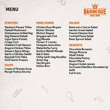 Charcoal - The Veg Barbeque menu 