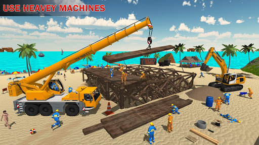 House Construction Beach Building Sim