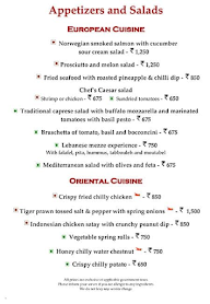 Marble Arch menu 1