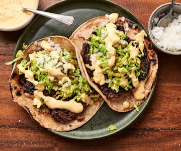 Smash-tacos with "Mac" Sauce